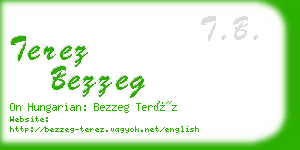 terez bezzeg business card